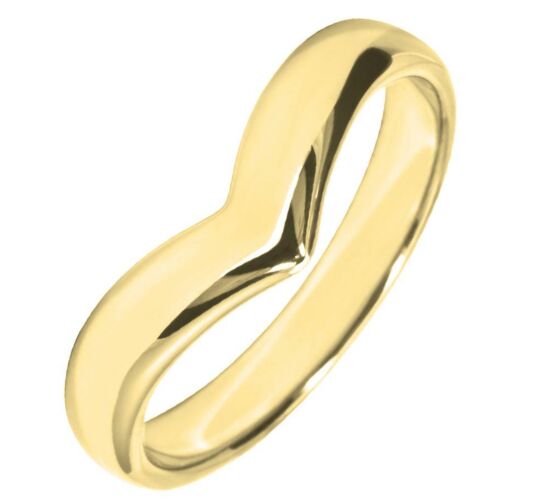 3mm Wishbone Shaped Wedding Ring | W262
